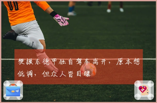 樊振东德甲独自驾车离开，原本想低调，但众人皆目睹